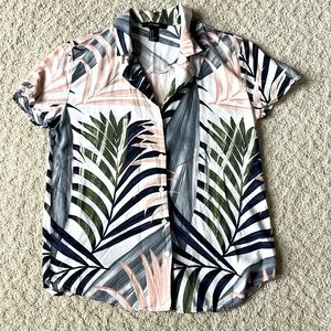 Forever 21 botanicals fern top blouse